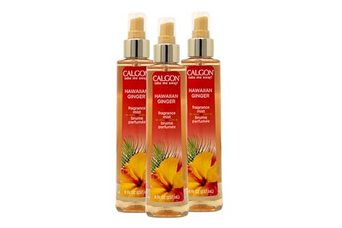 Calgon Hawaiian Ginger Fragrance Body Mist 8 oz (Pack of 3)