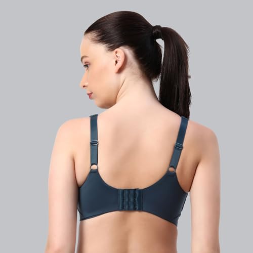 Image of SOIE Women Solid Full Coverage Polyamide Spandex Minimiser Non Padded Non Wired Bra Combo Pack of 2