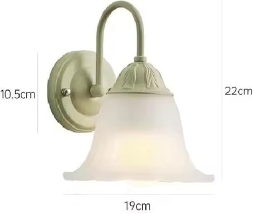 Lámparas de pared verde flor para iluminación interior de salones y dormitorios 8