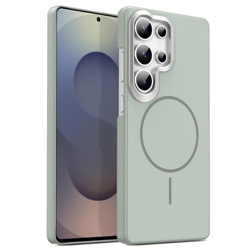 For Samsung Galaxy S25/S25 Plus/S25 UltrapP[XA}OlbgztXgobNPCP[XACX[dΉϏՌVF(Green,S25 Plus)