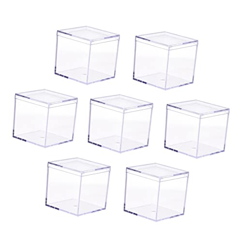 STOBAZA 9pièces Boîtes à Bonbons Transparentes Acrylique Boîtes De Rangement Portables Pour Bijoux Et Sucreries Organisateur Pratique Et Durable