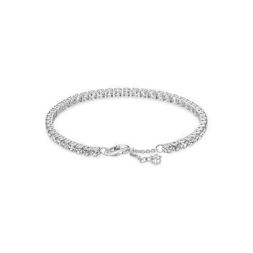 PANDORA Sparkling Tennis Bracelet - Sterling Silver & Cubic Zirconia Bracelet for Women Timeless Collection - Gift for Her - 18 cm, No Gift Box2
