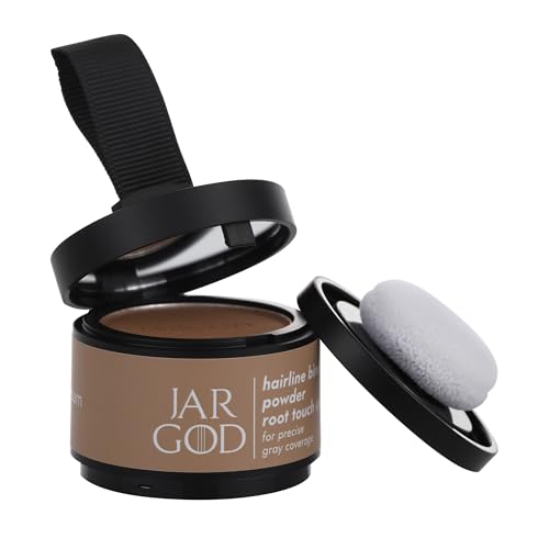 JARGOD Root touch up powder Hairline Powder for root cover up temporary root concealing powder for Women & Men, for instant gray hair cover up (Auburn, 0.14 Ounce (Pack of 2))