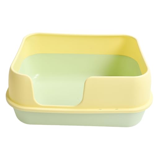 Caja de arena semi cerrada para gatos grandes Zerodis plástico miniatura 1