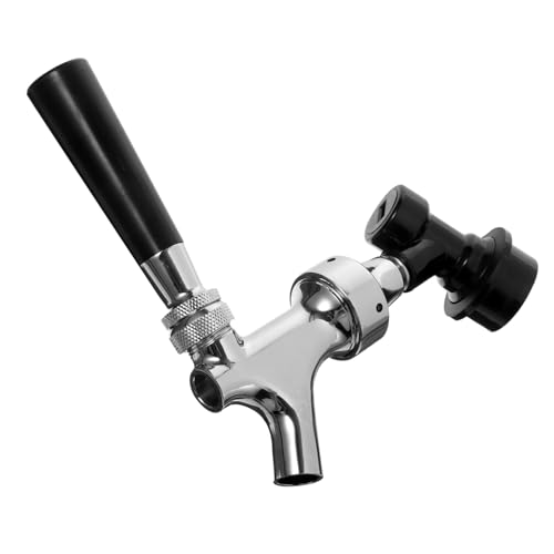 STOBAZA Craft Beer Tap with Dust Cover Homebrew Beer Faucet Keg Tap Stainless Steel Easy to Clean