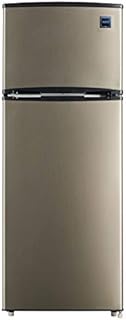 RCA RFR725 2 Door Apartment Size Refrigerator with Freezer, Stainless