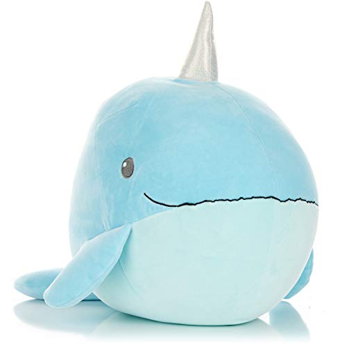 Cuddle Pal - Round Large Narwhal - Stuffed Animal Plush 11.5