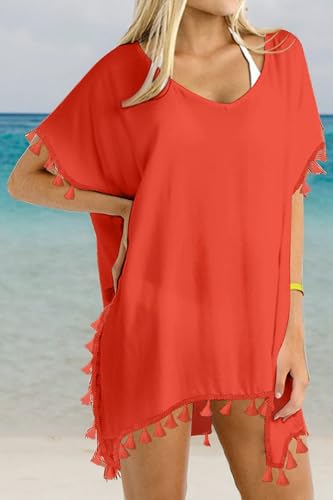Image of Yincro Women's Chiffon Swimsuit Beach Bathing Suit Cover Ups for Swimwear