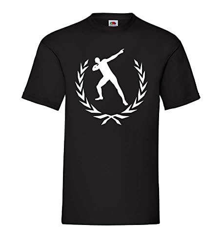 Shirt84.de Usain Bolt - Camiseta para hombre Negro XL