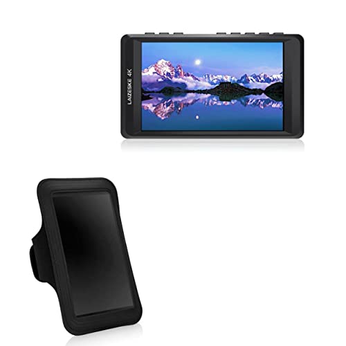 BoxWave Case Compatible with Laizeske DRF45 - Sports Armband, Adjustable Armband for Workout and Running for Laizeske DRF45 - Jet Black