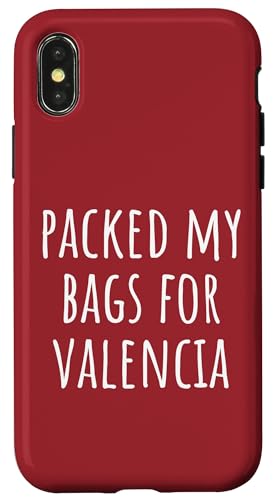 Empacó mis maletas para Valencia Carcasa para iPhone X/XS