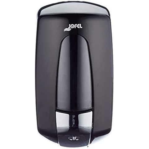 Jofel AC70600 Soap Dispenser with Chrome Push Button - 0.900 L - Black Cover