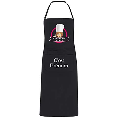 YONACREA Tablier de Cuisine Noir Cover