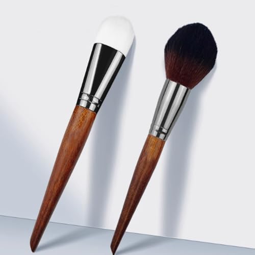 Escova de limpeza profissional para kits de modelos, figuras de ação, colecionáveis – cerdas macias e cabo de madeira para pó, varrer e limpar detalhadamente 【MS81/83 (2 peças)】