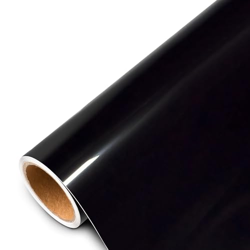 Image of Car Wrap Vinyl, 2ft x 5ft Gloss Black Vinyl Wrap for Cars Body Protection, Scratch Resistance with Air Release Technology (Gloss Black)