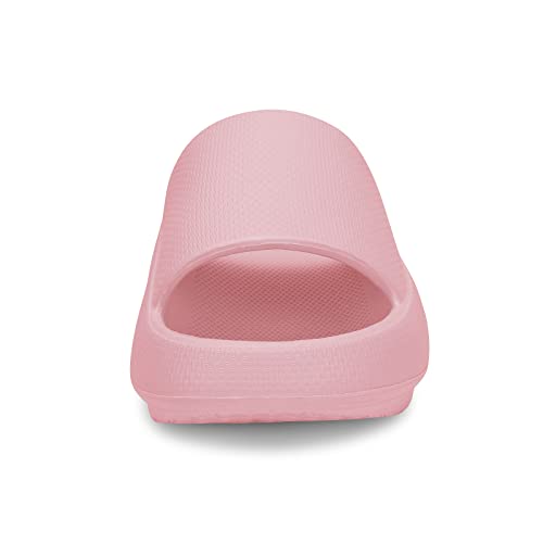 Image of welltree Slides for Women Men Pillow Slippers Non-Slip Bathroom Shower Sandals Soft Thick Sole Indoor and Outdoor Slides
