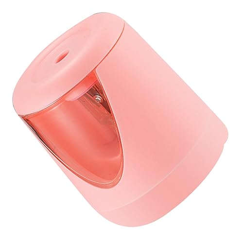 STOBOK Sacapuntas Electrico Sacapuntas Eléctrico Aula Automático Lápiz De Color Sacapuntas Resistente Lapices Estuche De Lápices Lapiz Electrico Sacapuntas a Pilas Rosa Abs