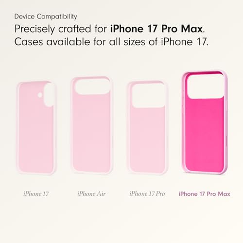 Image of Beats iPhone 17 Pro Max Case with MagSafe & Camera Control, Matte Finish, Microfibre Lining - Pebble Pink