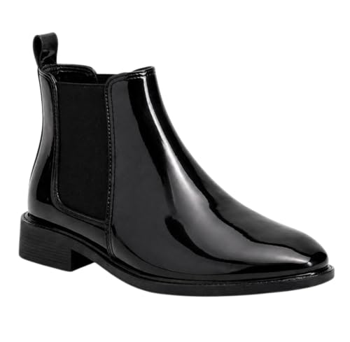 Image of Men's Leather Chelsea Boots | Ankle Boots with Textured Finish Formal & Smart Casual Boots | Comfortable Fit, Trendy, Stylish Boots | Leather Boots for Office /Fashionable