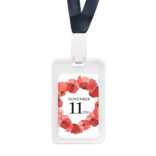 Guirlandes de coquelicots de maïs anti-pluie et porte-badge transparent rigide