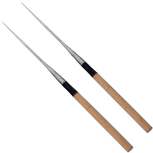 Palillos de acero inoxidable estilo japonés duraderos y finos 2