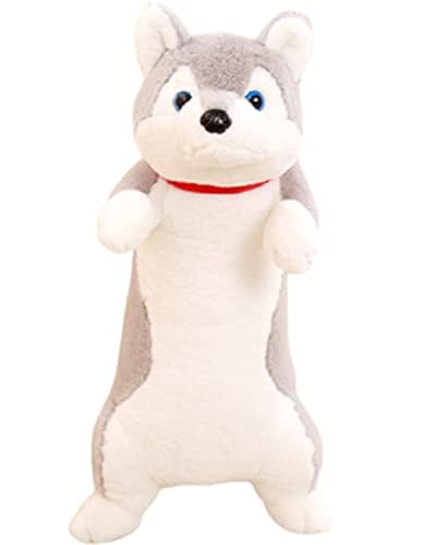 Bivoyudハスキー柴犬人形二次元枕周辺ロングソフト枕睡眠枕 (60CM,ハスキー)