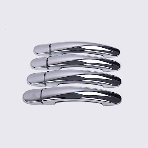 Poignée de porte de voiture argent 0 trou de serrure pour Jetta 12-16