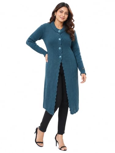 Image of Matelco Women's Wool Round Neck Cardigan
