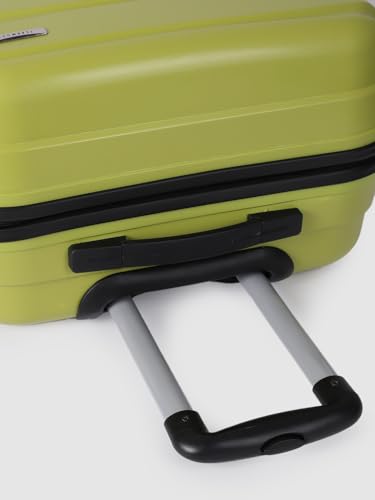 Image of TEAKWOOD Leathers 65 CM 8 Wheels Trolley Bag, Hard Cabin Trolley Small, 65 CM Trolley Bag for Travel, Lock System 360 Degree 8 Rotating Wheel (65 CM, Lime Green)