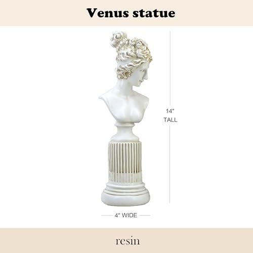 Estatua griega de diosa Venus de 14 pulgadas en resina miniatura 2