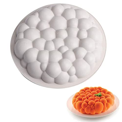DUBENS Round Cloud Mould Silicone Bubble Mousse Cake Mould Dessert Decoration Tools (Single Large Size)