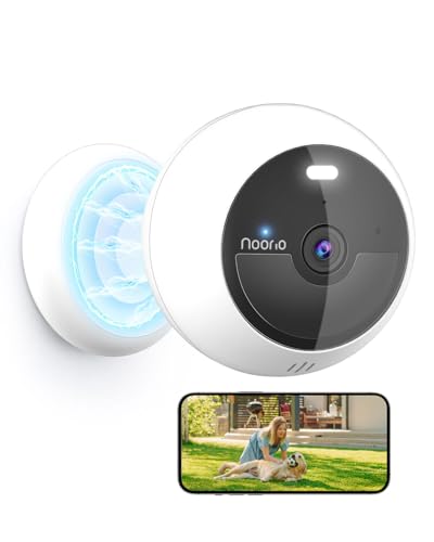 Noorio Security Cameras Wireless Magnetic 2K Indoor Outdoor Camera for Home Battery Powered Smart Motion Detection Outdoor Pet Camera Free Local Storage MagCam 2.4G WiFi B210S