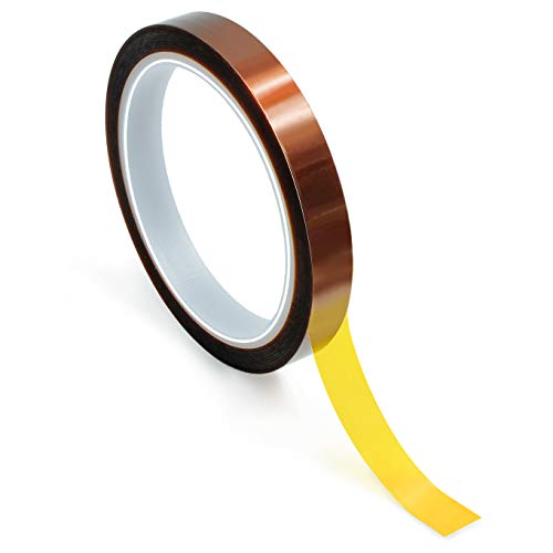 Image of Bertech High-Temperature Polyimide Masking Tape, 1 Mil Thick, 5 /16 Inch x 36 Yards - UL Recognized