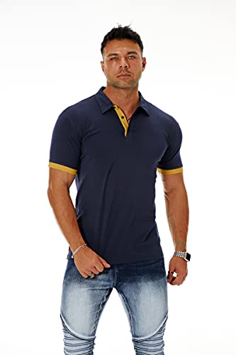 Men's Short & Long Sleeve Solid Polo Shirt Slim Fit Casual Basic Design2