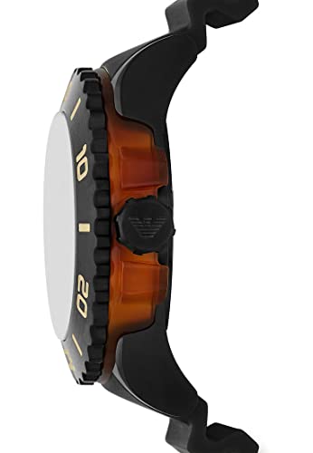 Emporio Armani Orologio Da Uomo Quarzo/3 Lancette Movimento Data Cassa 46Mm Con Cinturino In Poliuretano AR11539 - 2