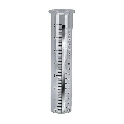 Medidor de água Pluvial, Medidor de Chuva Em Espiral de Aço Inoxidável Acrílico Transparente de Fáci