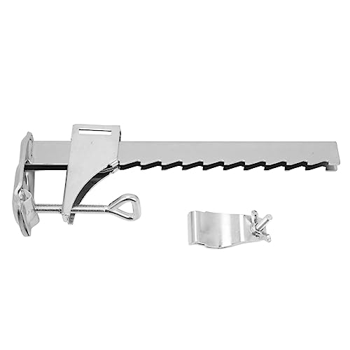 Parasol Holder, Steel Portable Courtyard Parasol Bracket Holder, Quick Setting Garden Umbrella Fixed Clip Holder Stand for Balcony Patio Outdoor