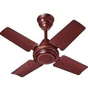 DECORD 600 mm / 24 Inch High Speed 4 Blade Anti-Dust Ceiling Fan Suitable for Kitchen / Veranda / Balcony / Small Room with 900 RPM Brown (Glossy Brown)_MSQW