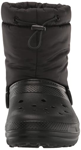 Crocs Classic Lined Neo Puff Fuzzy Winter Boots Snow, Black, 1 Us Unisex Little Kid #TOP1