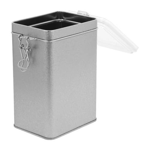 Envase hermético de hojalata para café con ventana