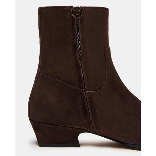 UniqueStride Women Ankle Boots Square Toe Low Chunky Heel Side Zipper Fashion Party Casual Classic Short Booties4