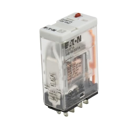 Eaton D1RF1A General Purpose Relay, 5 Blade, SPDT, 120V AC