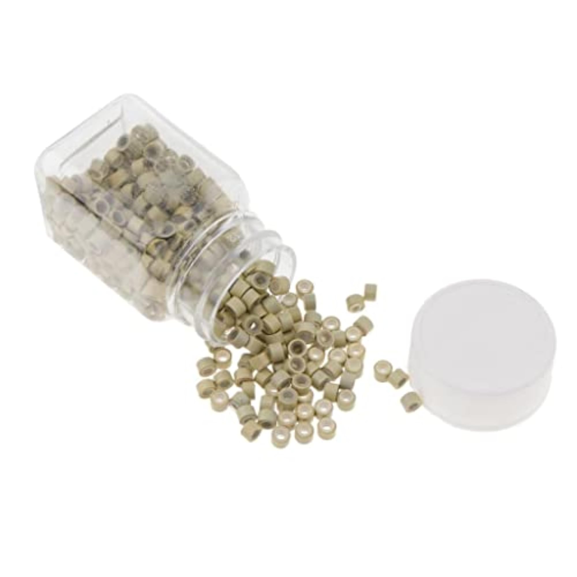 LOSA Silicone Micro Rings Links Crimp Beads for Hair Extensions