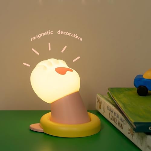 Lámpara de mesa nocturna pata de gato LED portátil USB miniatura 4