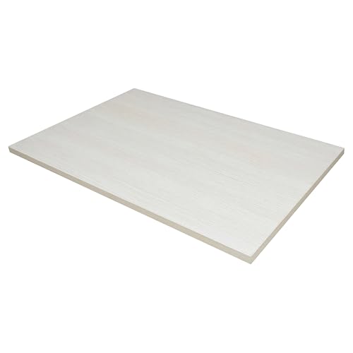 Image of Table Top for Office, Study & Standing Desk - 18mm Pre-Laminated Engineered Wood, Matte Scratch & Spill Resistant, Load up to 120 kg, Suitable Frames - 48x24 inch,Frosty White