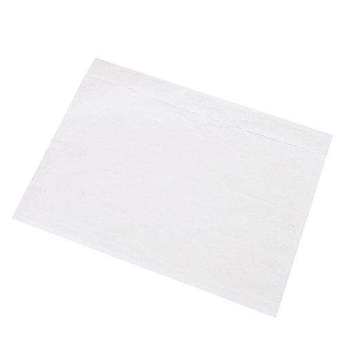 Sjpack 200 7.5" X 5.5" Clear Adhesive Top Loading Packing List/Label Envelopes Pouches #TOP1