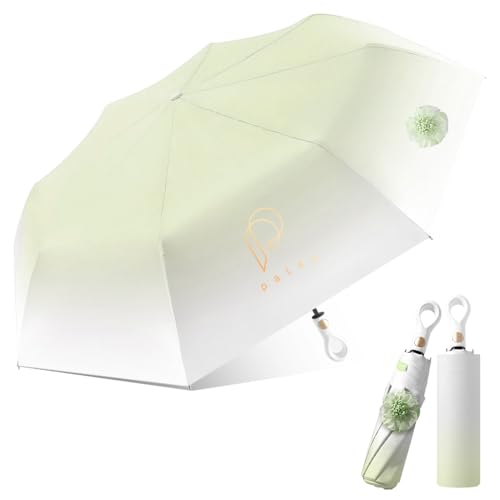 Image of PALAY Rain Umbrella for Sun Protection Big Size, 3 Fold Travel Umbrella Windproof Reinforced Ribs, Stylish Lightweight Automatic Open /Close for Girls Ladies Men Women