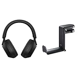ソニー(SONY)ワイヤレスノイズキャンセリングステレオヘッドセット WH-1000XM5とサンワサプライ回転式回転式ヘッドホンフック