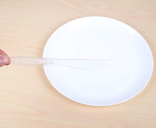 Daxwell Plastic Knives, Heavyweight Polystyrene (Ps), Clear, A10000993 (Case Of 1,000) #TOP5