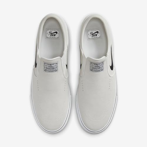 Nike SB Janoski+ Slip Skate Shoes (FN5893-100, Summit White/Summit White/White/Black) Size 144